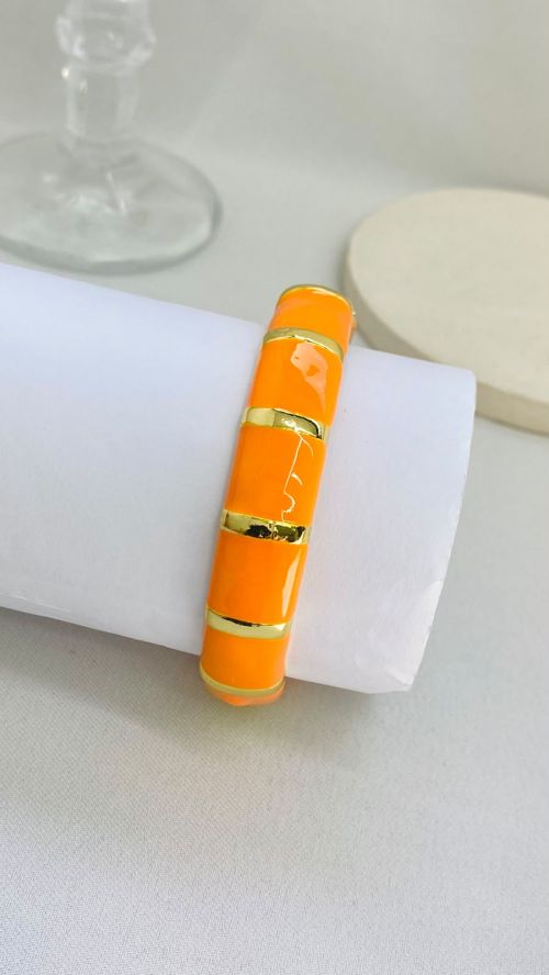 Bracelete Vibrance Dourado A�o Inox