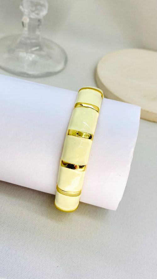 Bracelete Vibrance Dourado A�o Inox