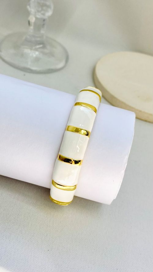 Bracelete Vibrance Dourado A�o Inox