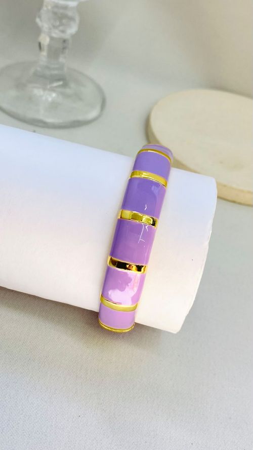 Bracelete Vibrance Dourado A�o Inox