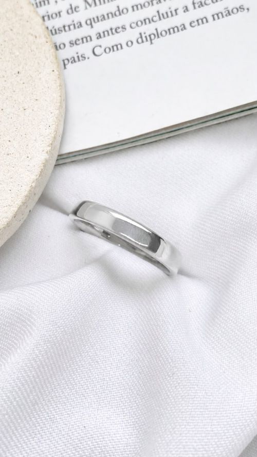 Alian�a Laminada Prata A�o Inox