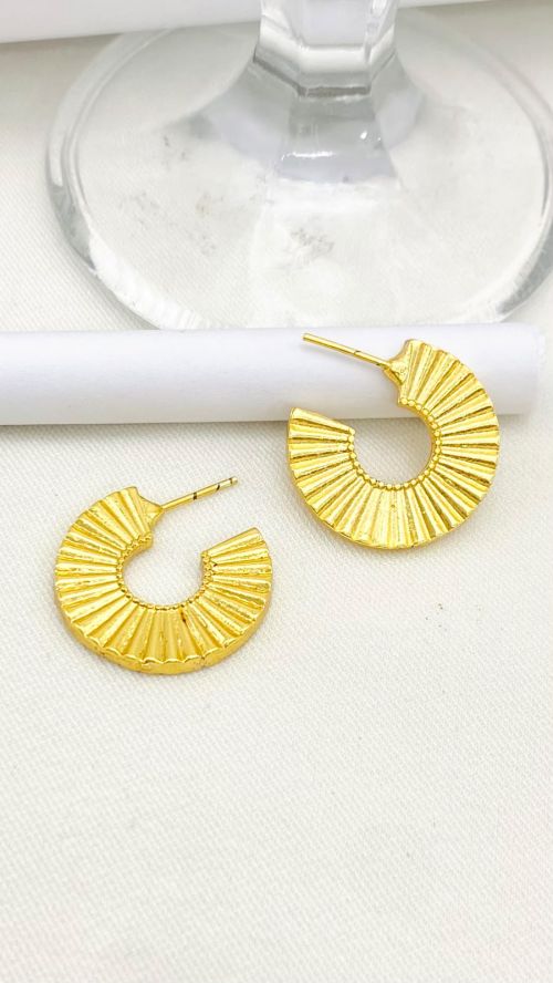 Argola Mini Serena Dourado