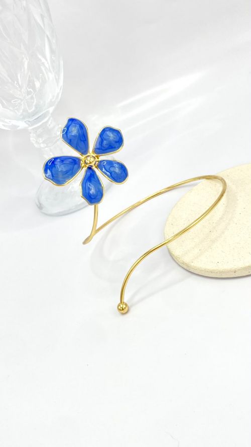 Antebra�o Flor Cinco P�talas  Dourado