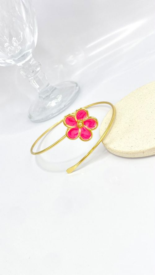 Antebra�o Flor de Liz Dourado