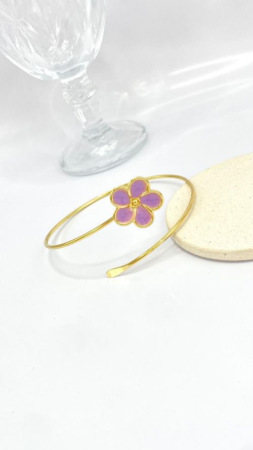 Antebra�o Flor de Liz Dourado