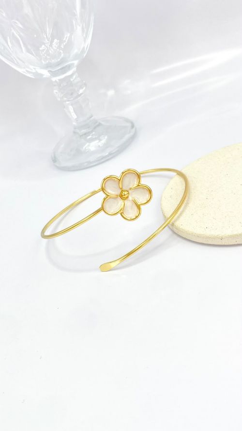 Antebra�o Flor de Liz Dourado