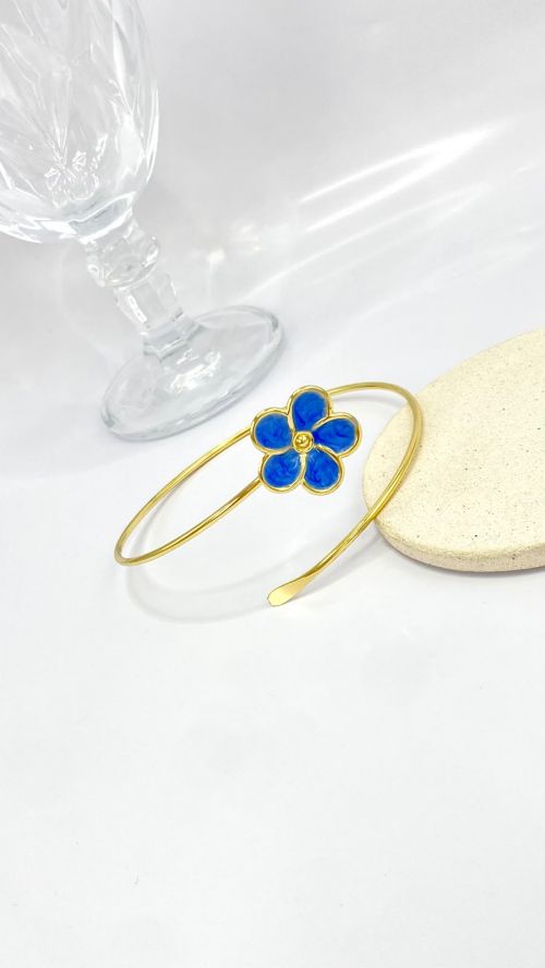 Antebra�o Flor de Liz Dourado