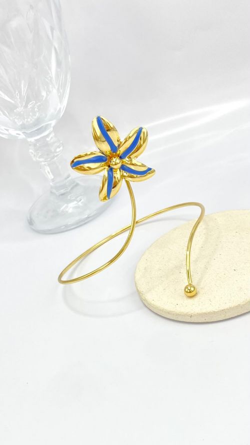 Antebra�o Flor Tropical  Dourado