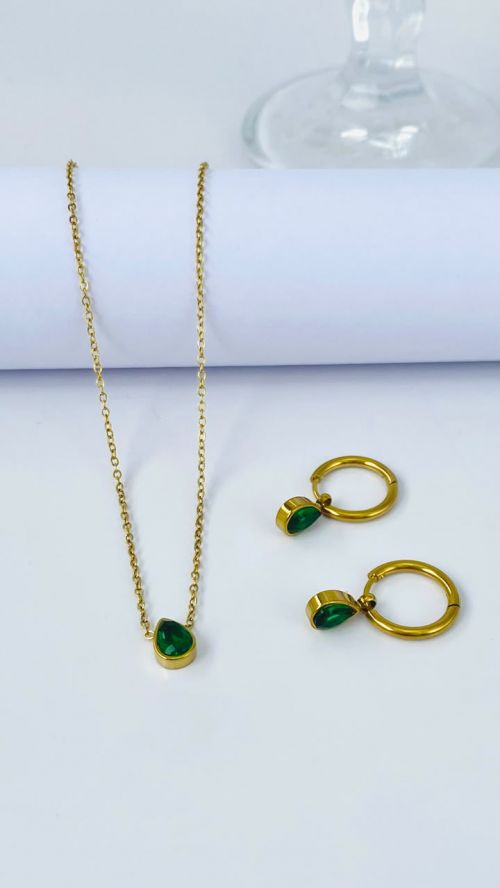 Conjunto Gota em A�o Inoxid�vel Douardo