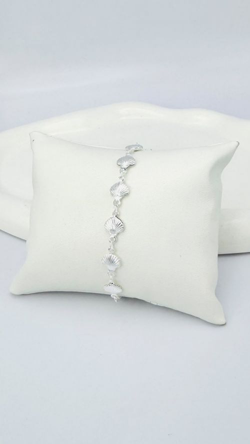 Pulseira Conchas Mako Prata