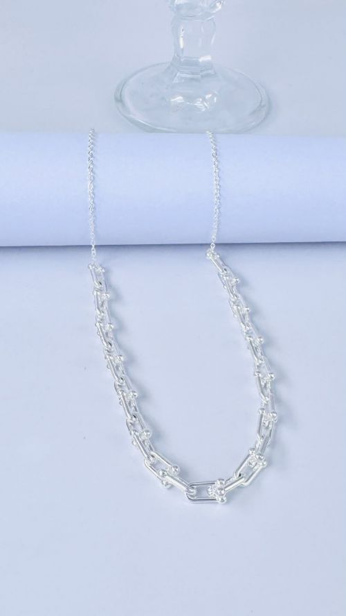 Chocker Correntaria Elo Prata