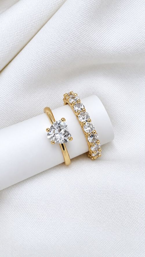 Kit Anel Cora��o Inspira��o Virginia Dourado