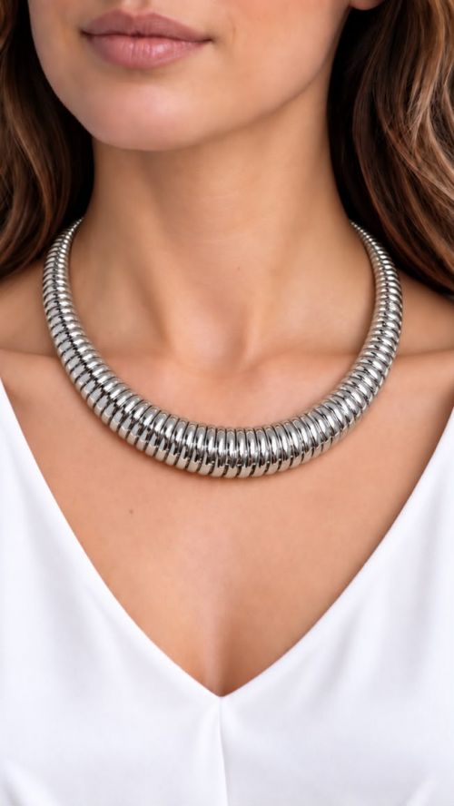 Chocker Aro Puro Luxo Prata