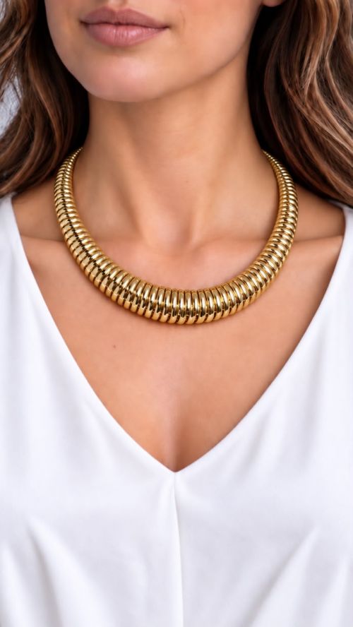 Chocker Aro Puro Luxo Dourada