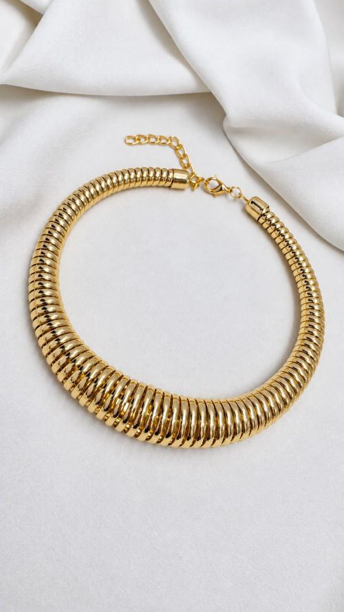 Chocker Aro Puro Luxo Dourada