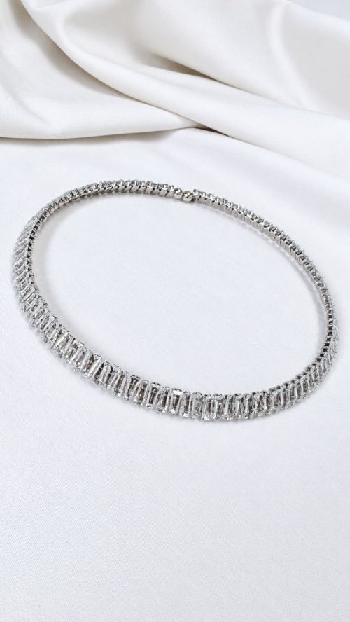Chocker Aro Colors Baguete Prata