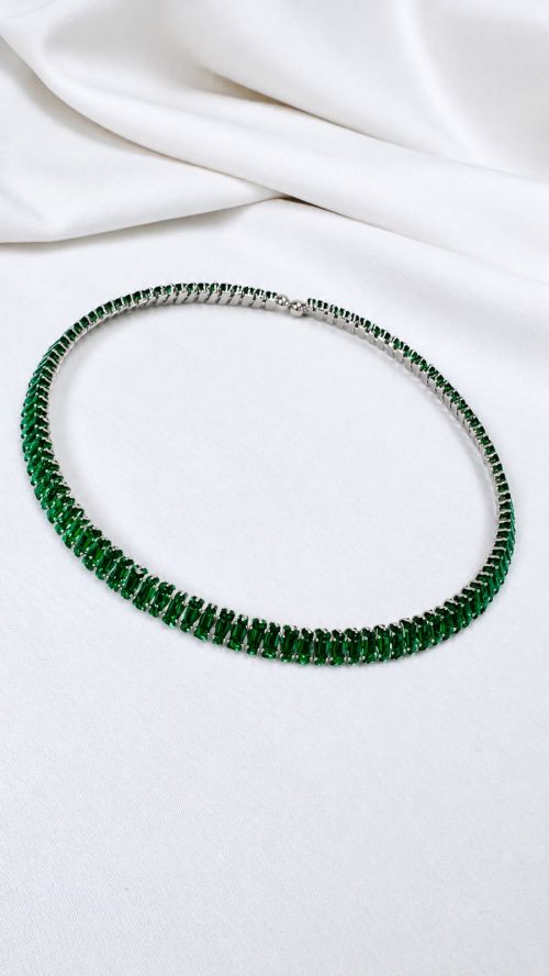 Chocker Aro Colors Baguete Prata
