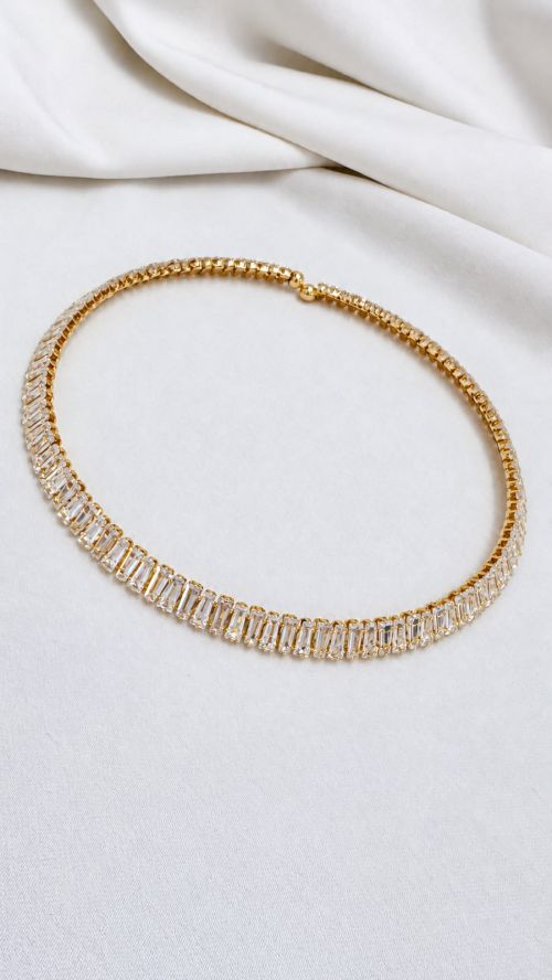 Chocker Aro Colors Baguete Dourado