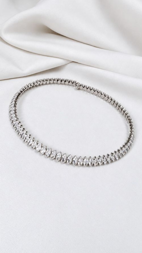 Chocker Aro Colors Navete Prata