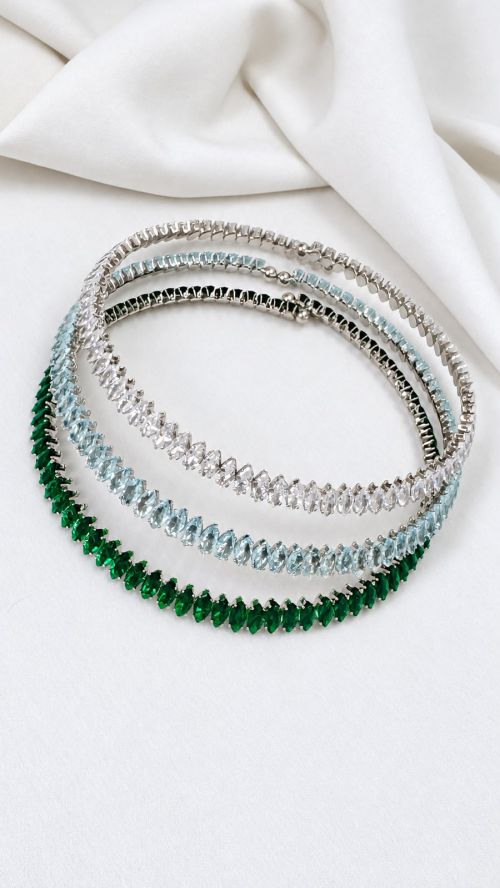 Chocker Aro Colors Navete Prata