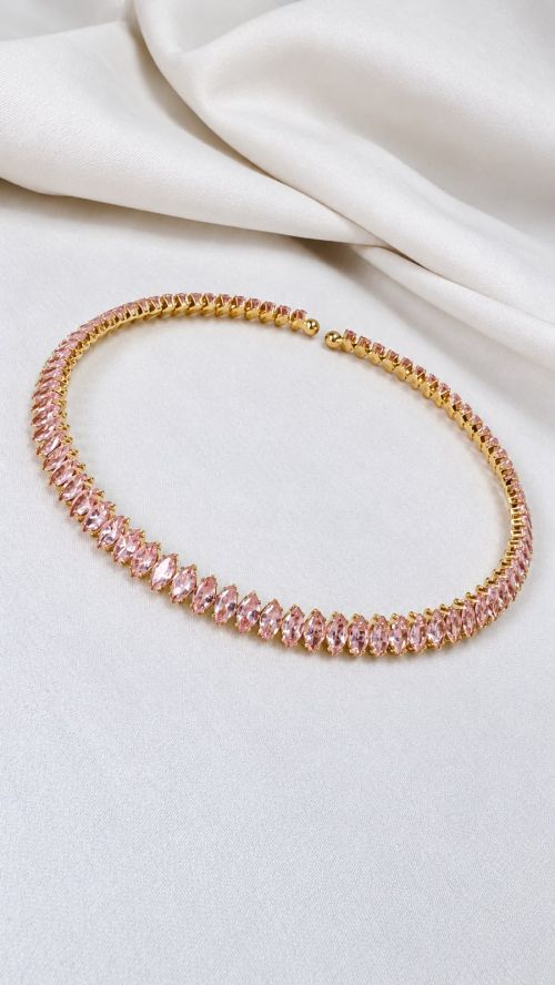 Chocker Aro Colors Navete Dourado