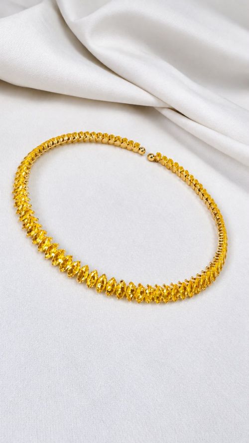 Chocker Aro Colors Navete Dourado