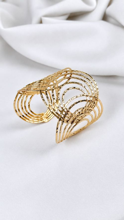 Bracelete Esfera Dourado