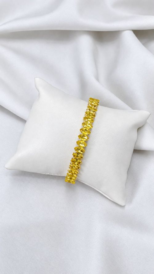 Bracelete Aro Navete Dourado