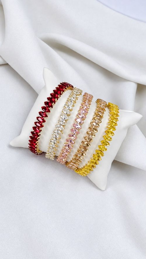 Bracelete Aro Navete Dourado
