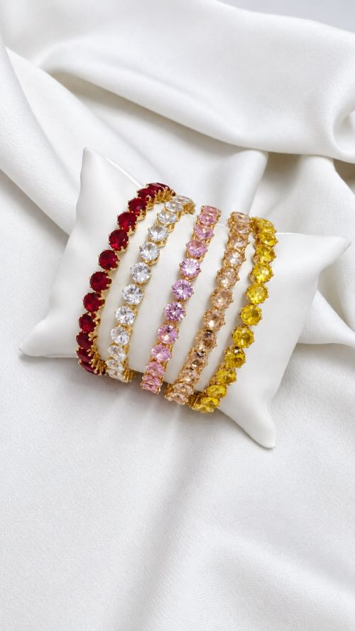 Bracelete Aro Colors Redondo Dourado
