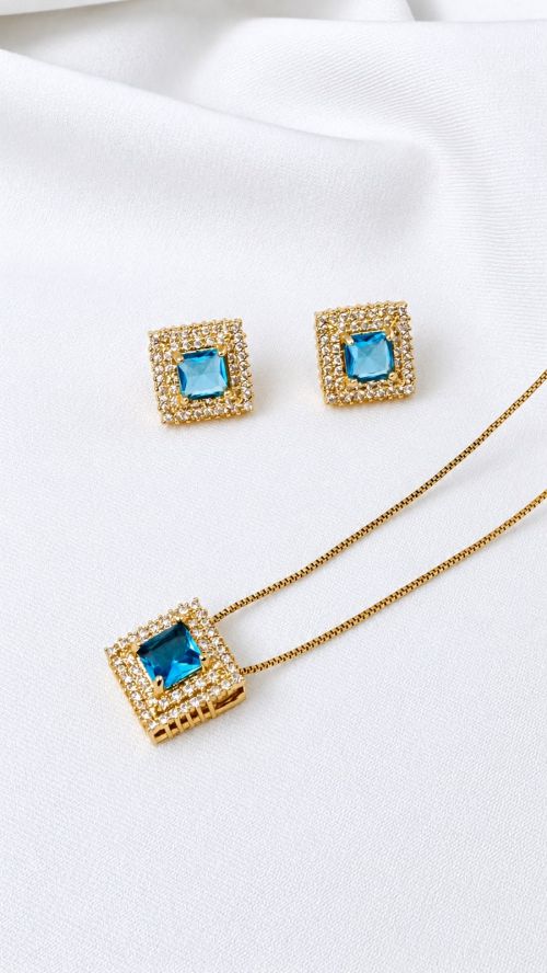 Conjunto Quadrado Imperial Dourado