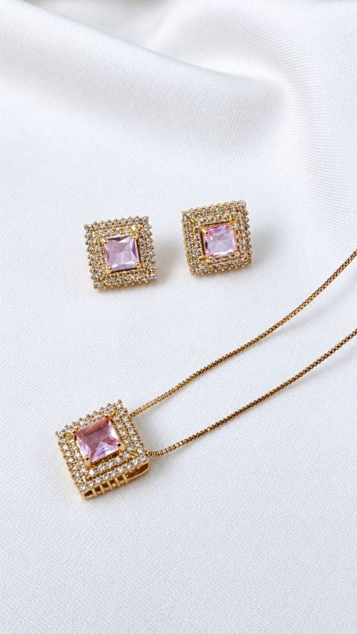 Conjunto Quadrado Imperial Dourado
