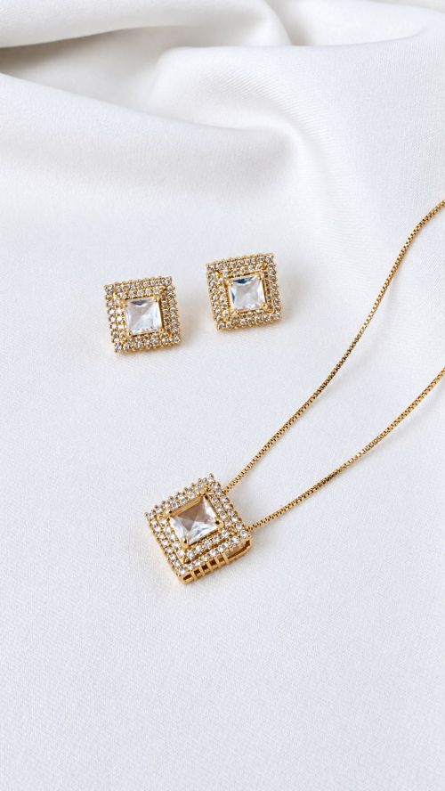 Conjunto Quadrado Imperial Dourado