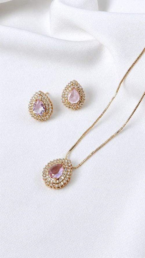 Conjunto Gota Realeza Dourado