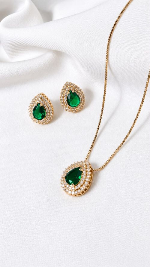 Conjunto Gota Realeza Dourado