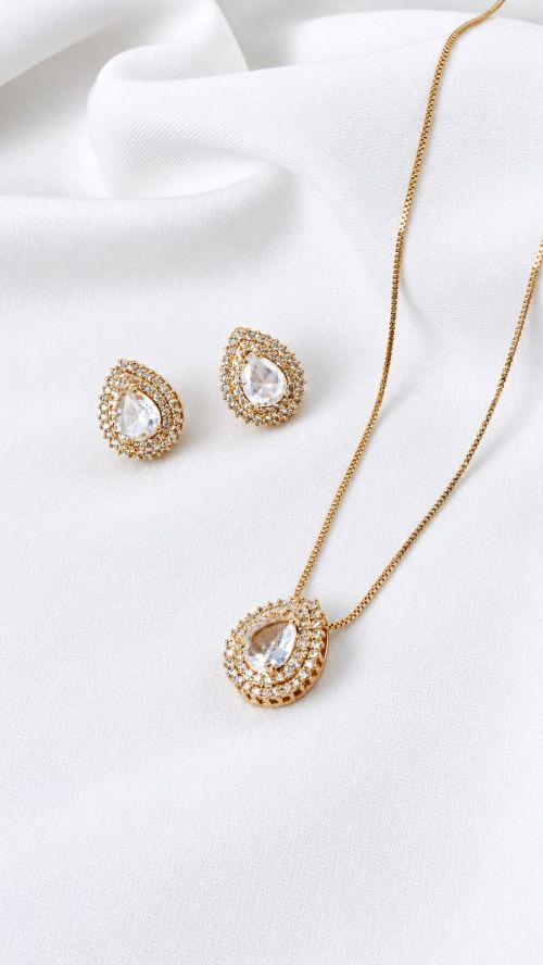 Conjunto Gota Realeza Dourado