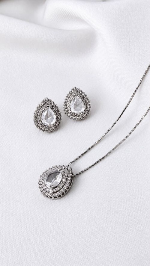 Conjunto Gota Realeza Prata
