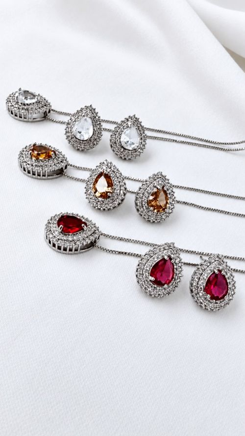 Conjunto Gota Realeza Prata
