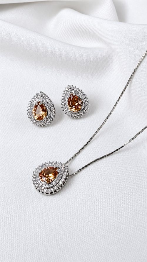 Conjunto Gota Realeza Prata