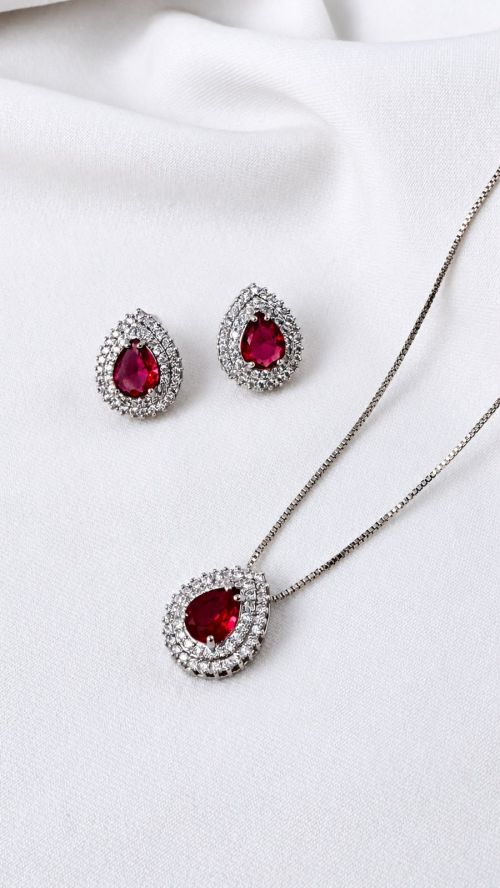 Conjunto Gota Realeza Prata