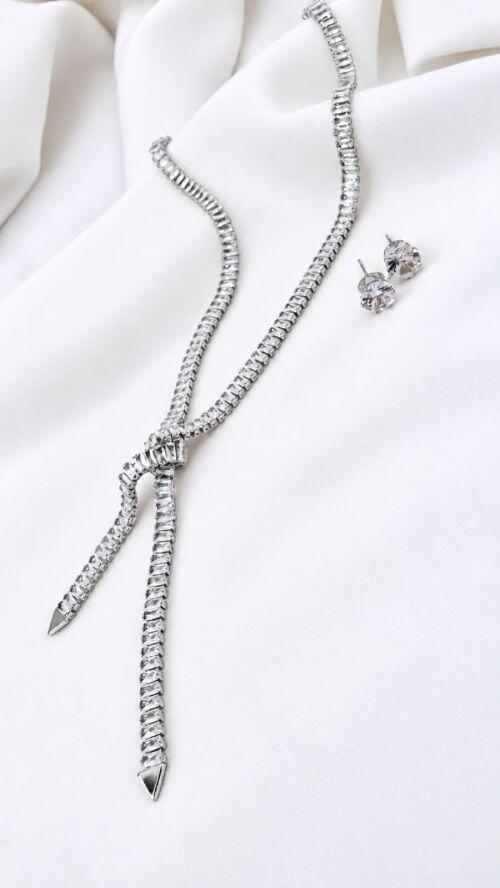Conjunto Gravatinha N� Prata