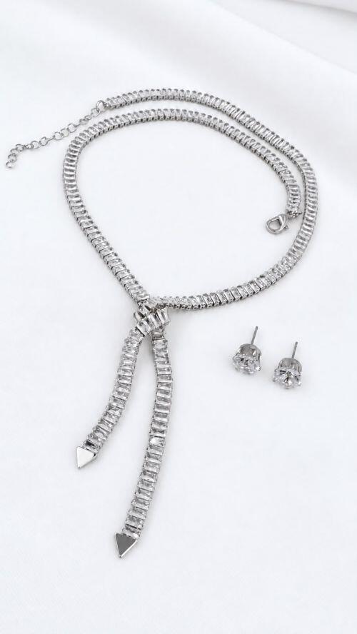 Conjunto Gravatinha N� Prata