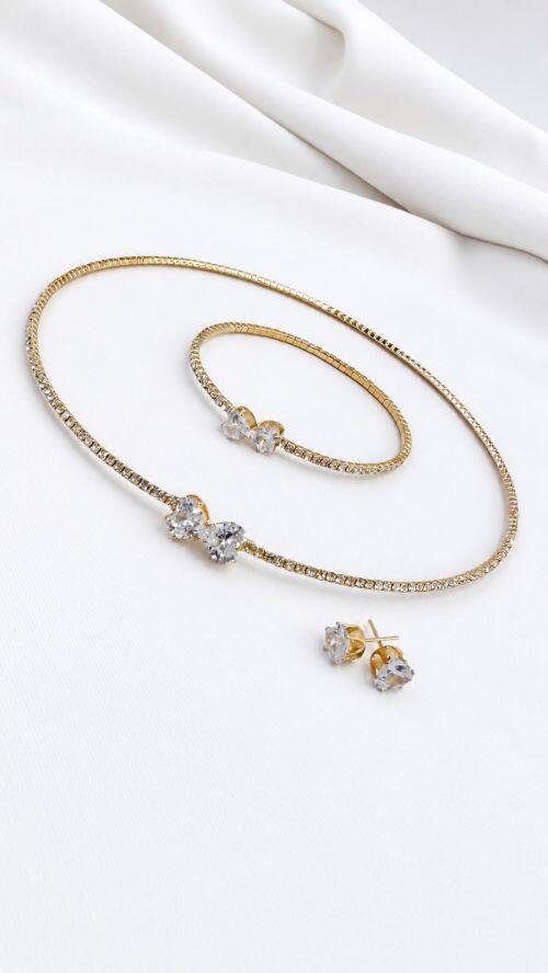 Kit Aro Cora��o Completo Dourado