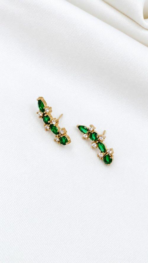 Brinco �ris Cristal Dourado