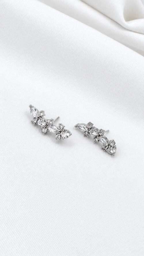 Brinco �ris Cristal Prata