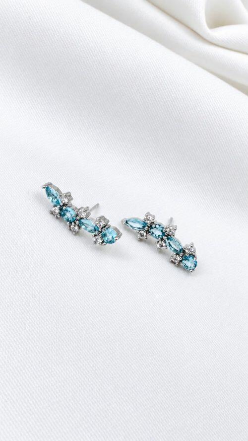 Brinco �ris Cristal Prata