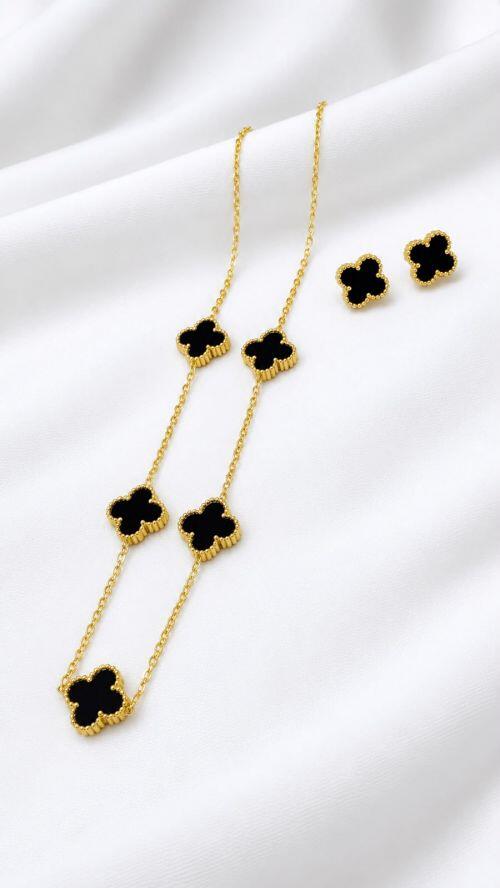 Conjunto Trevo Inpira��o Virginia A�o Inoxidavel