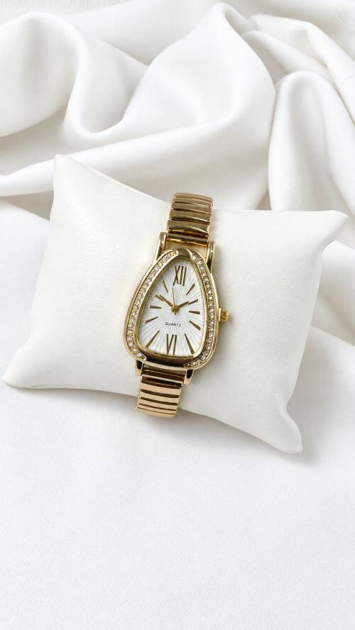 Rel�gio De Pulso Feminino Quartz Brilho Flexivel