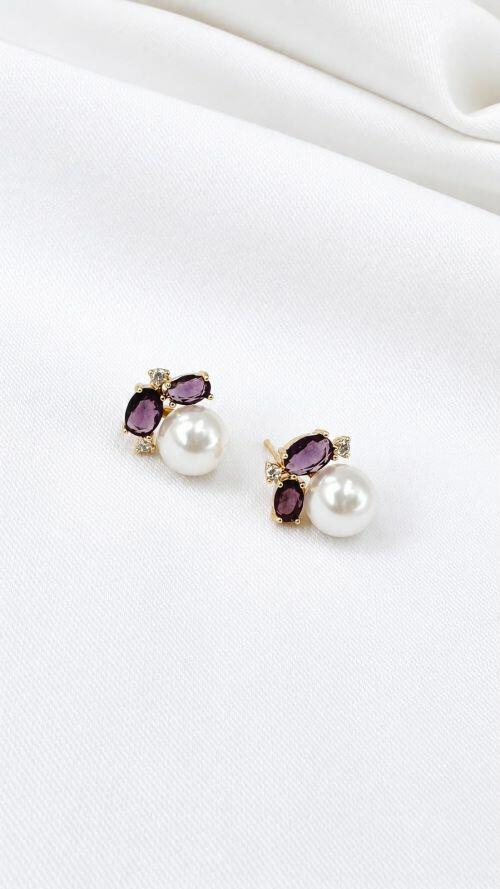 Brinco P�rola iris Dourado