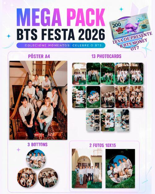 Comprar MEGA PACK BTS FESTA 2026 - a partir de R$75,90